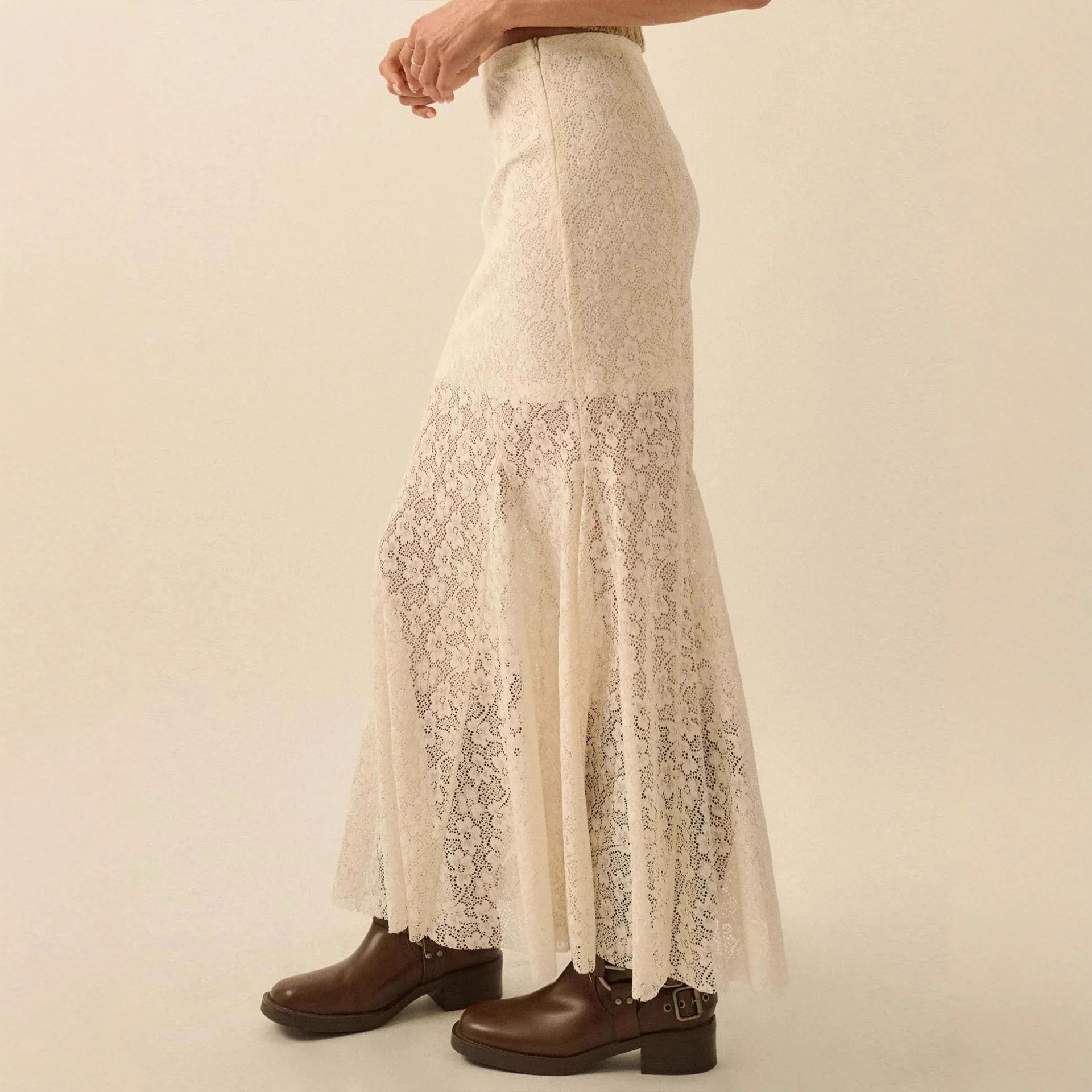 Chic jacquard hollow fishtail skirt - Image 3