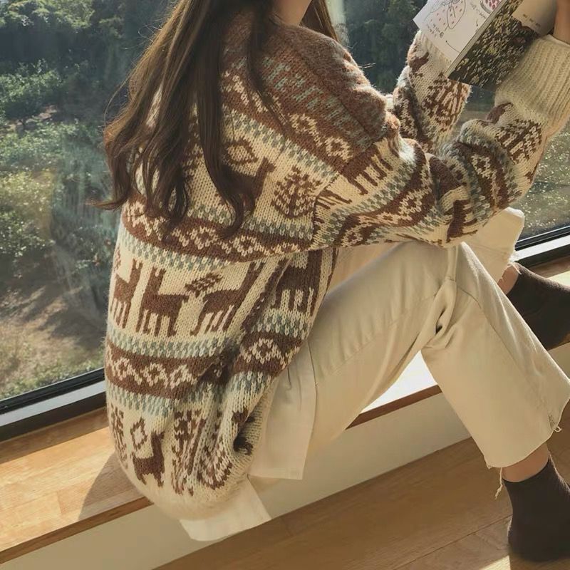 Christmas Jacquard Knit Sweater - Image 2