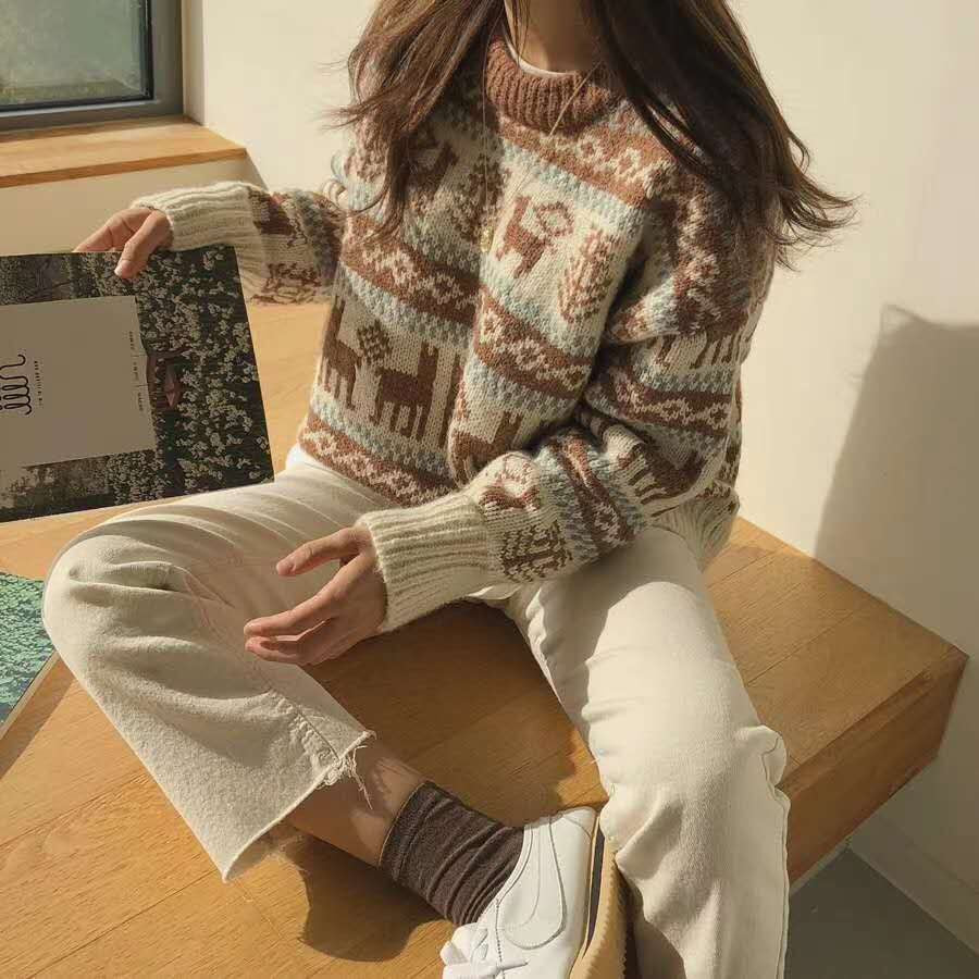 Christmas Jacquard Knit Sweater - Image 3