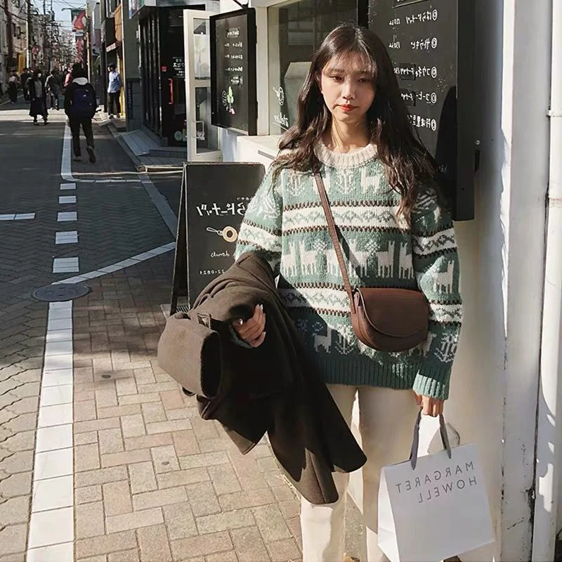 Christmas Jacquard Knit Sweater - Image 5