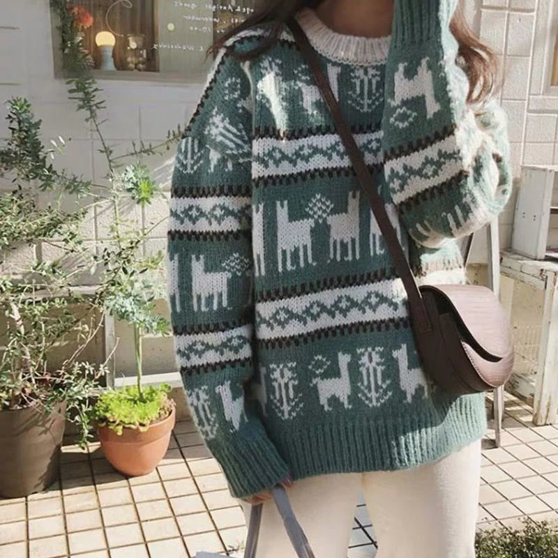 Christmas Jacquard Knit Sweater - Image 7