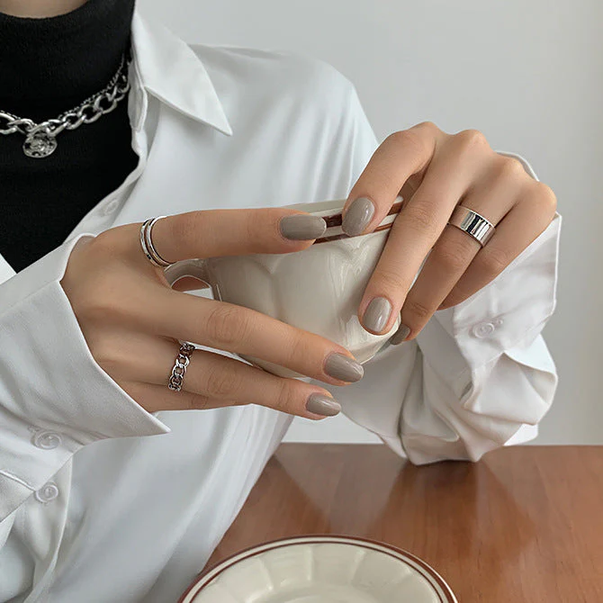 Cold Wind Opening Adjustable Ring 3-Piece Set - Image 7