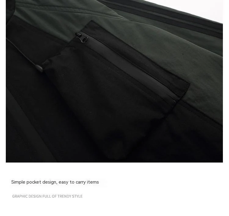 Color Block Zip Up Hooded Jacket - Image 7