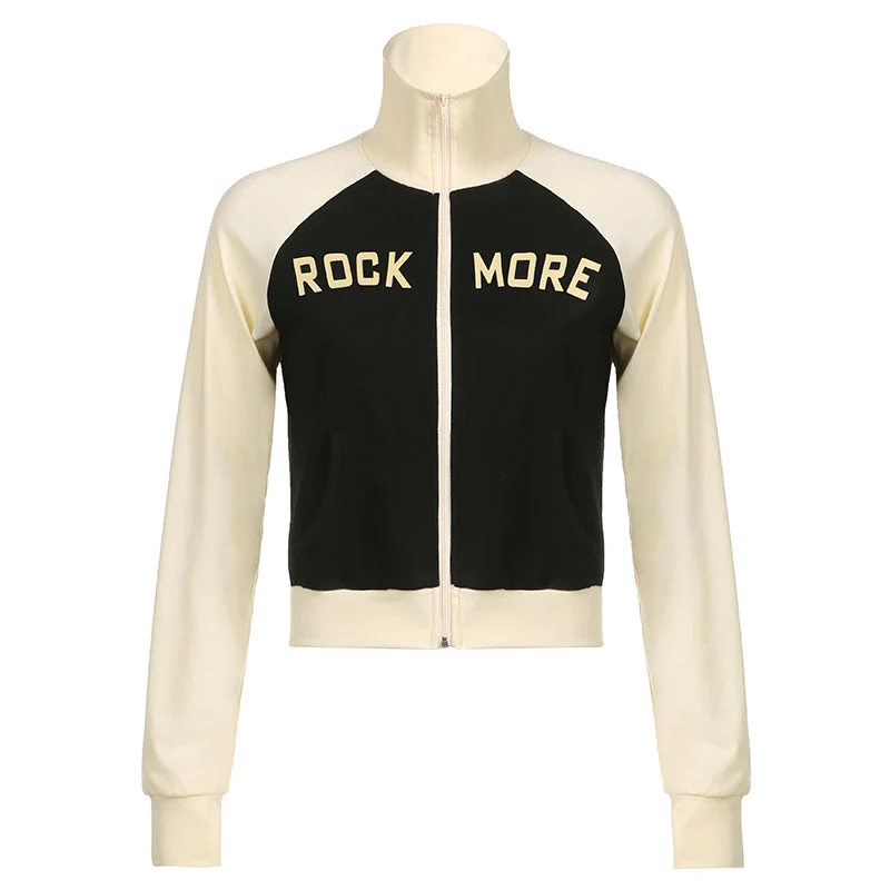 Color Block Zip Up Raglan Long Sleeve Tee - Image 7