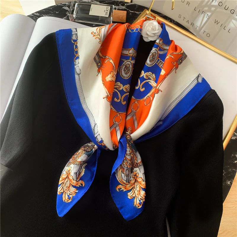 Color Matching Silk Scarf - Image 2