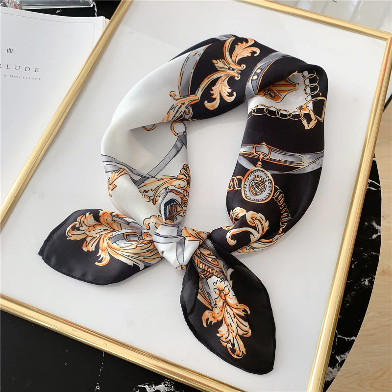 Color Matching Silk Scarf - Image 4