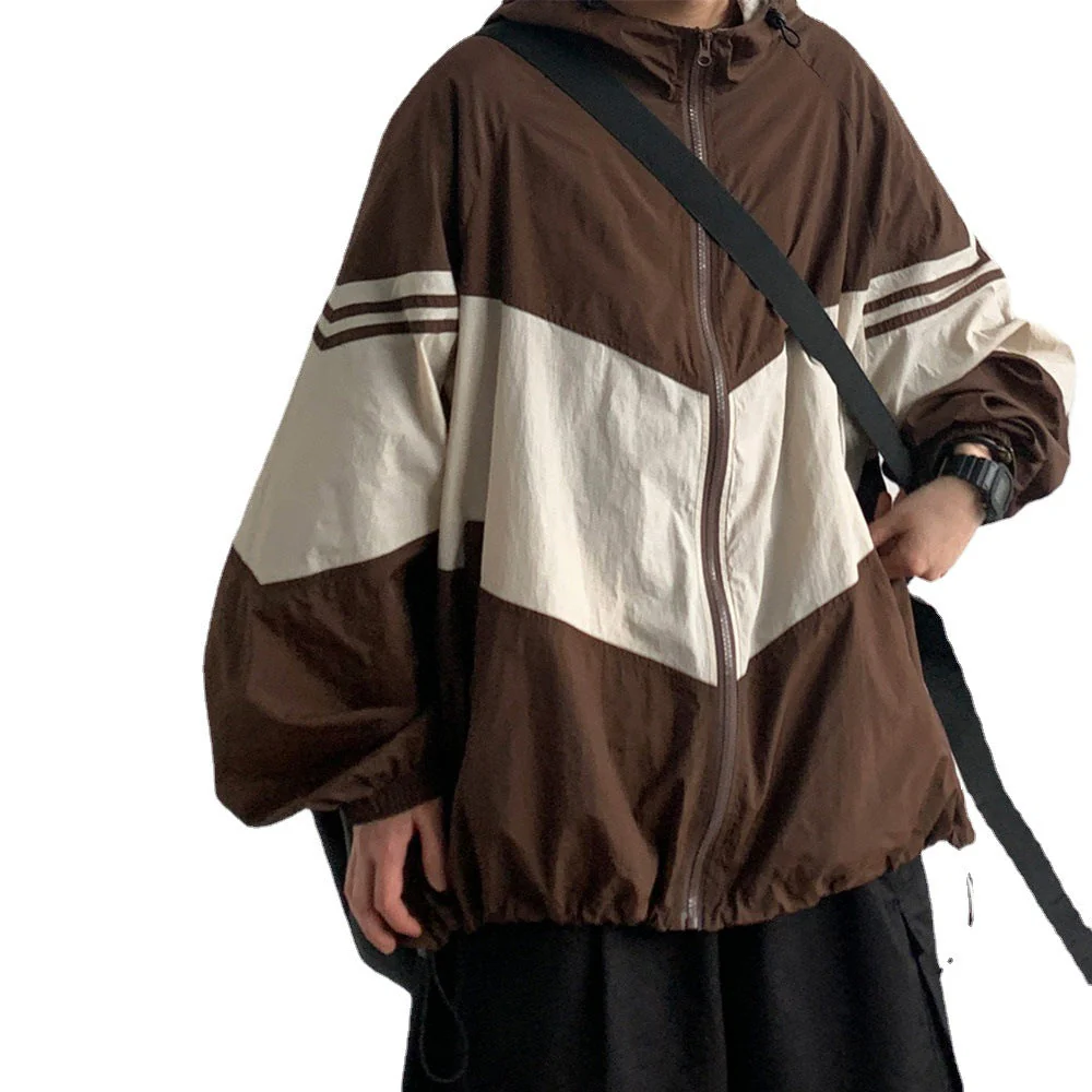 Contrast Color Hooded Outdoor Jacket - Image 9