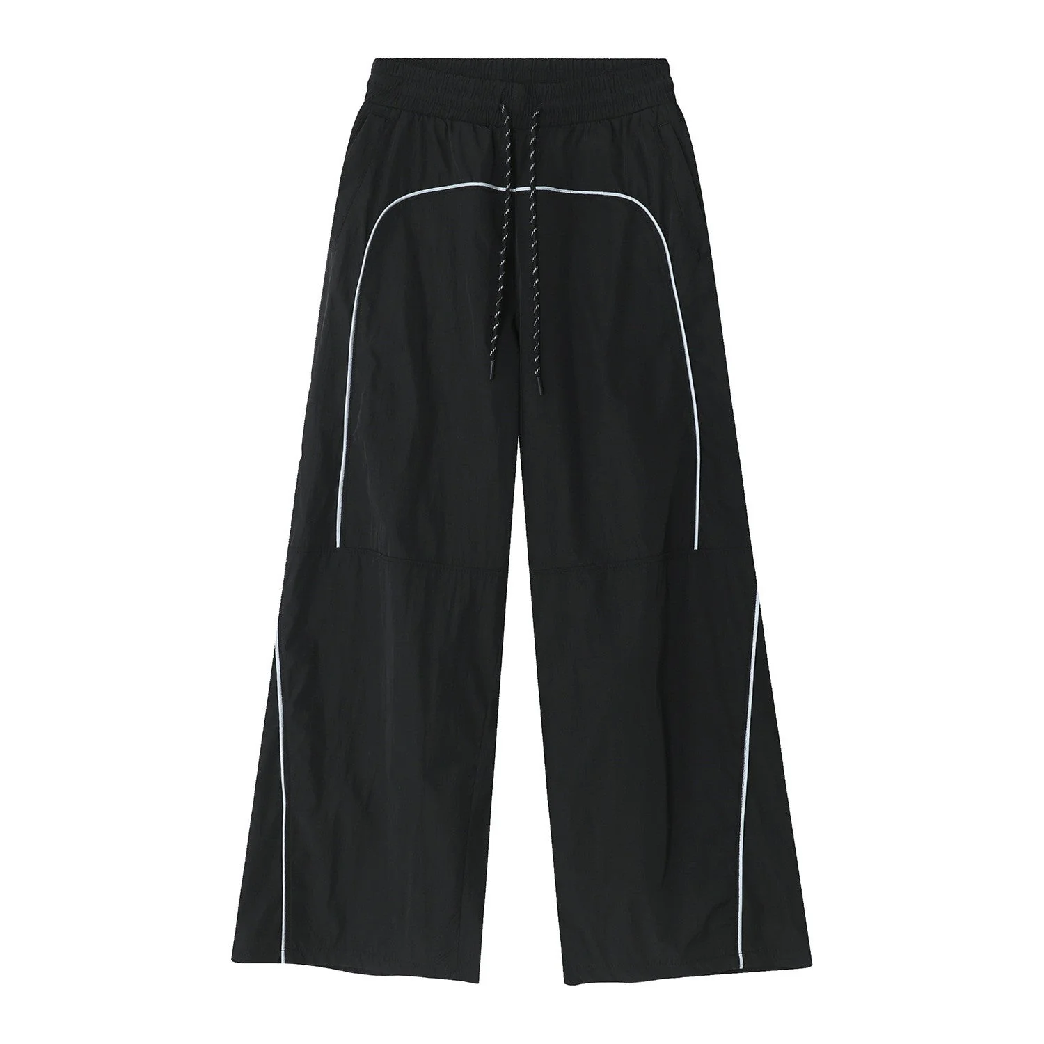 Contrast Piping Baggy Sweatpants - Image 5