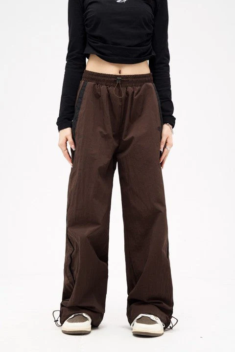 Contrast Piping Baggy Sweatpants - Image 10