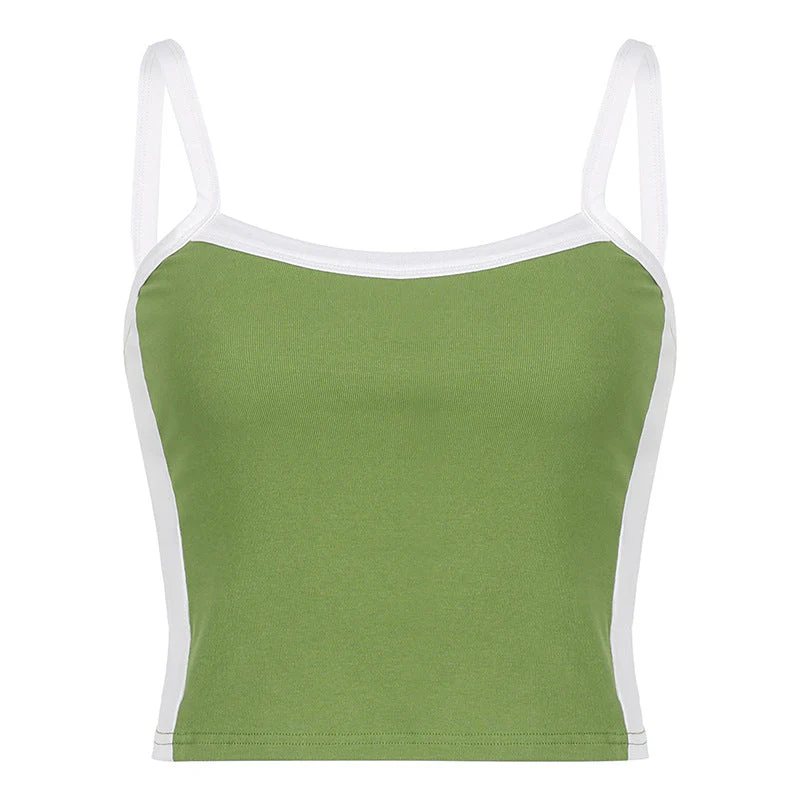 Contrast Trim Vintage Crop Cami Top - Image 12