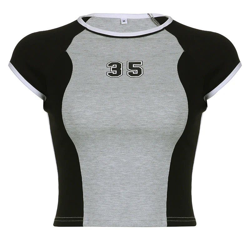 Contrasting Logo Baby Tee - Image 8