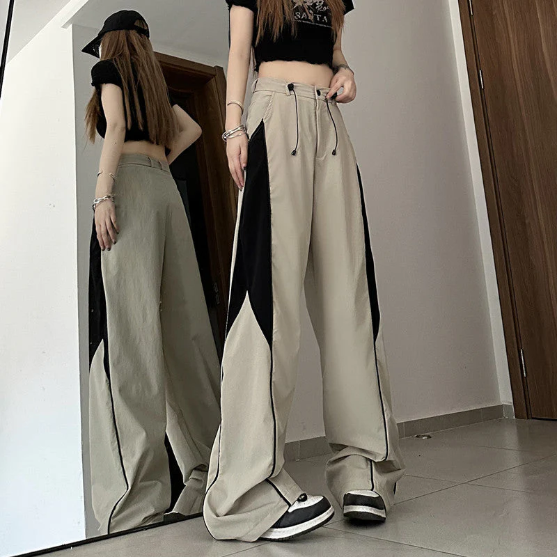 Contrasting Straight Leg Sweatpants - Image 7