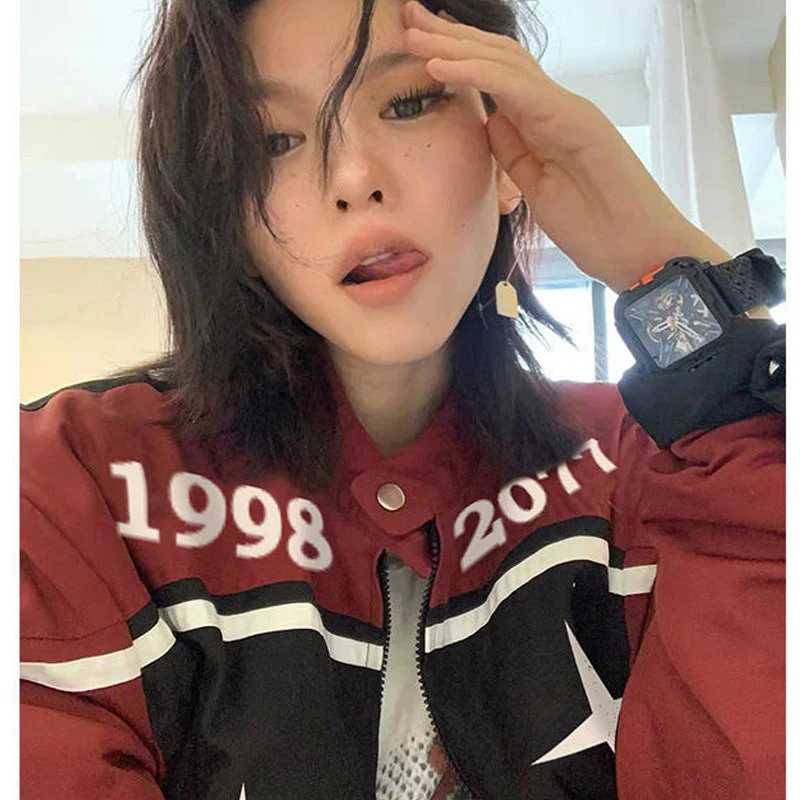 Cosmos Star Motorcycle Zip Up Bomber Jacket - Image 3