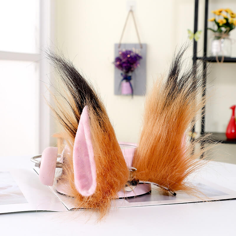 Cosplay Plush Wolf Cat Fox Ear Hair Clip - Image 3
