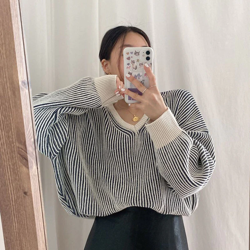 Cozy Up Striped Sweater - Image 7