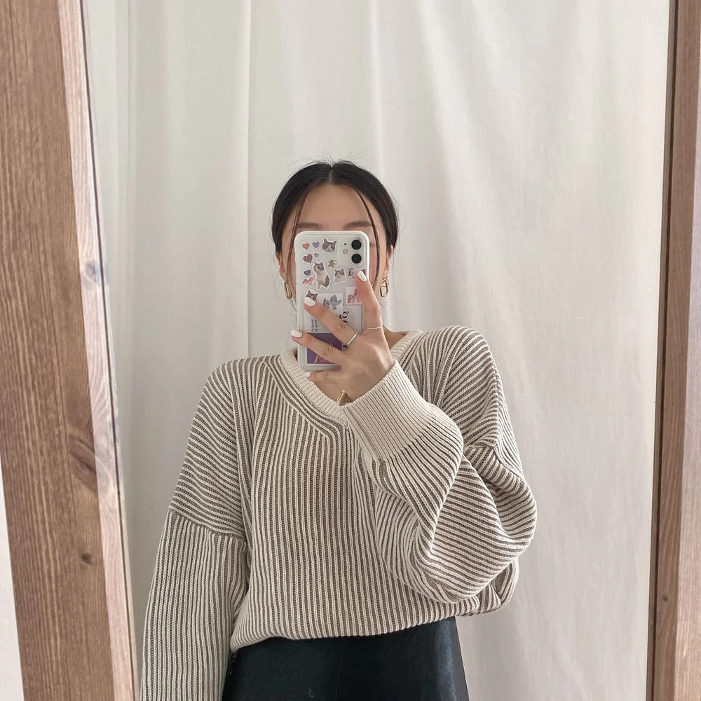 Cozy Up Striped Sweater - Image 9
