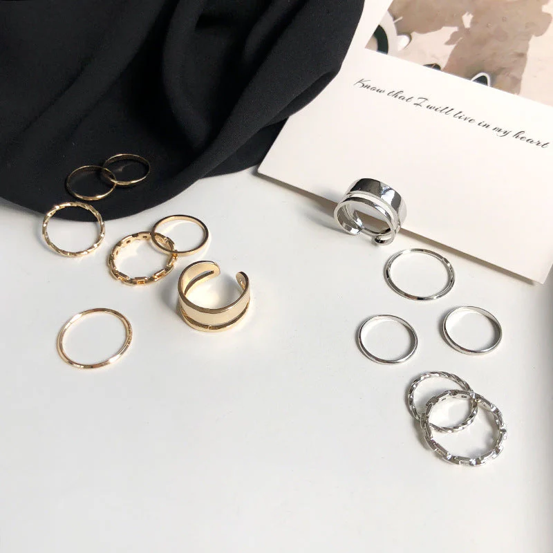 Creative Seven-Piece Joint Ring - Image 3