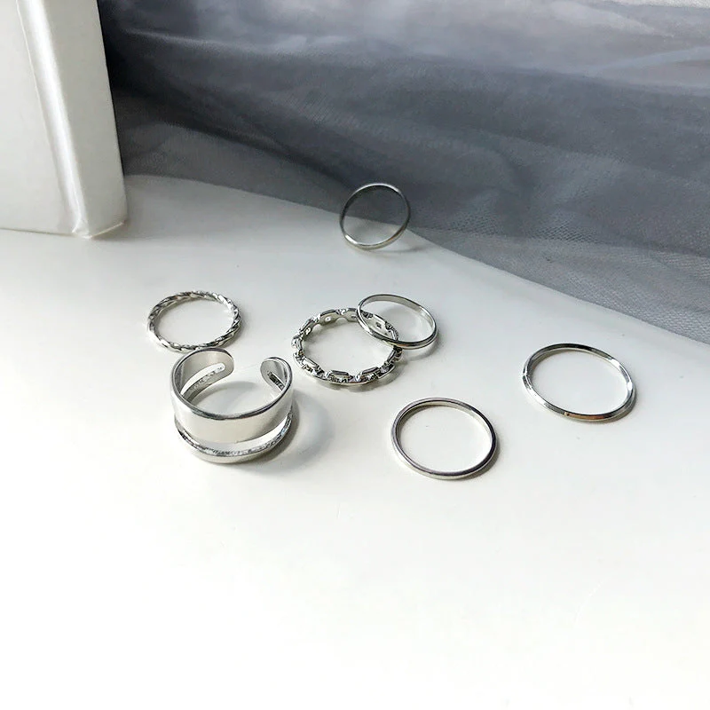 Creative Seven-Piece Joint Ring - Image 6