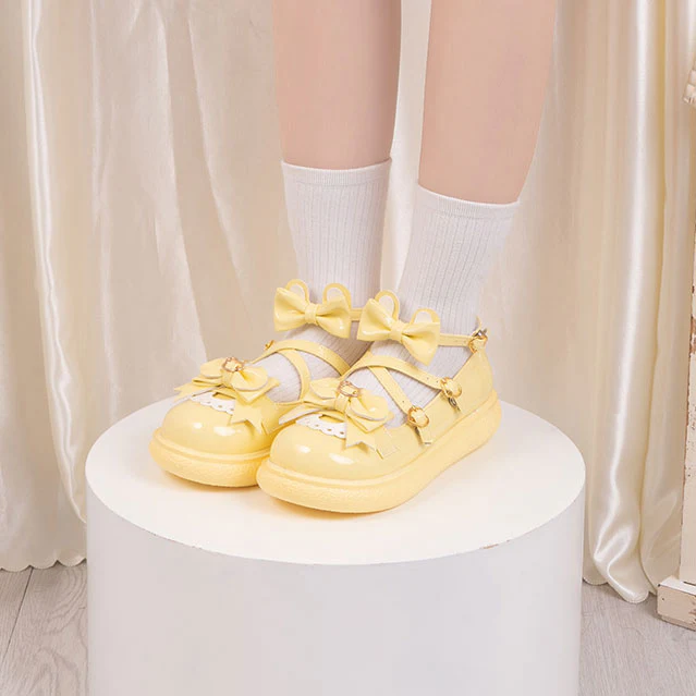Cute Bow Lolita Shoes - Image 4