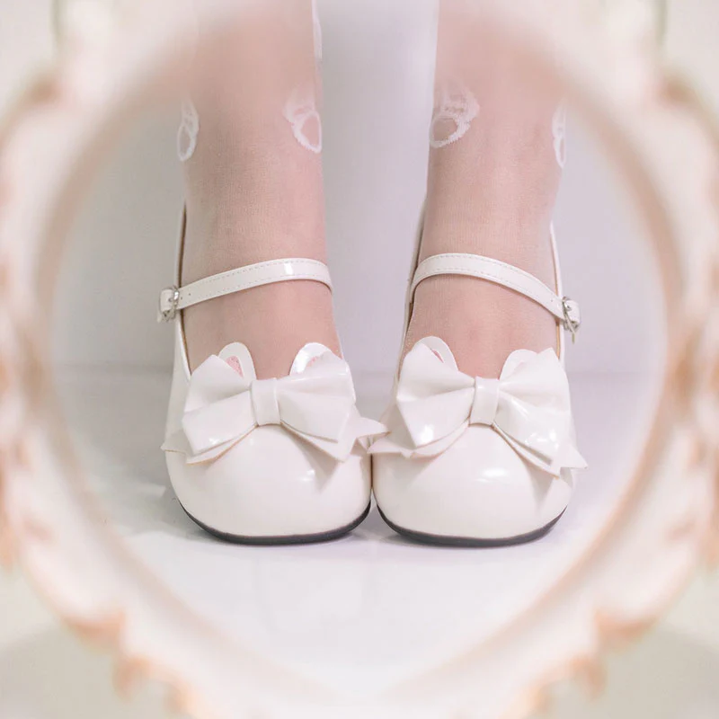 Cute Bow Lolita Shoes - Image 2