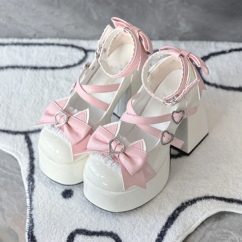 Cute Cat Bow Heels Shoes - Image 4