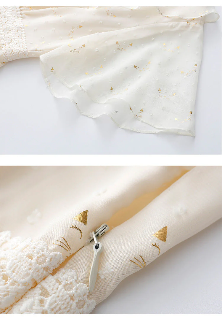 Cute Cat Chiffon Dress - Image 4