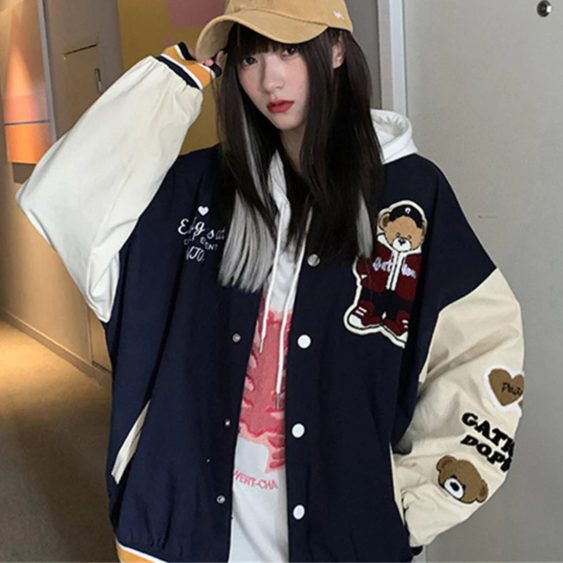 Cute Student Retro Jacket - Image 4