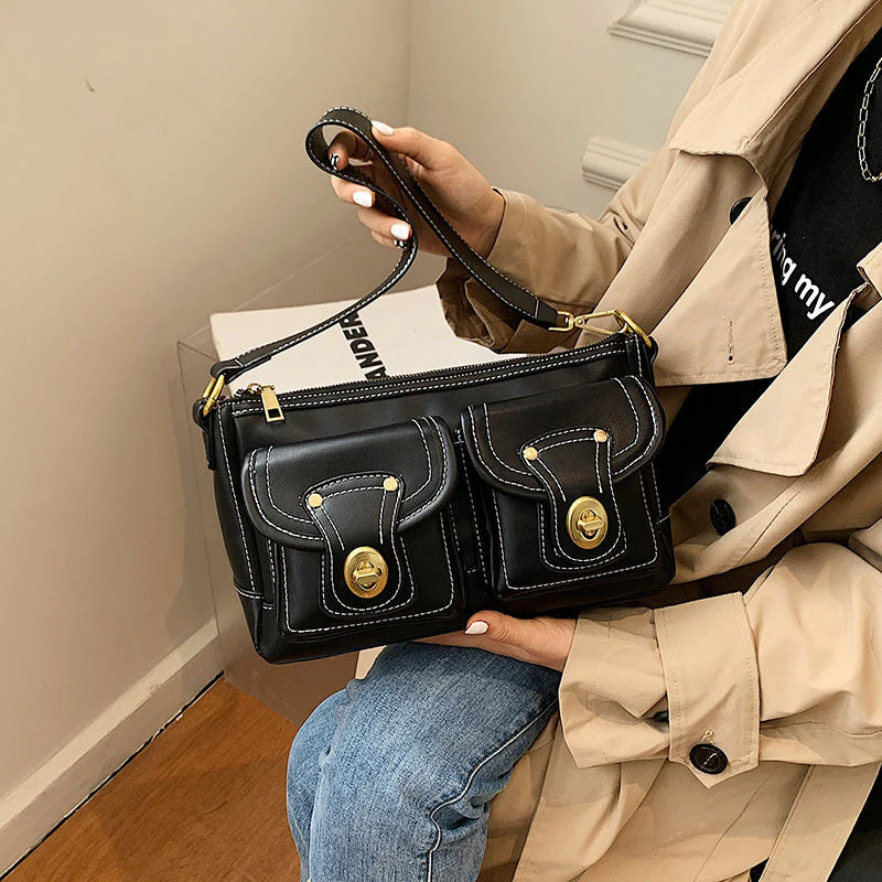 Dark Punk Metal Shoulder Bag