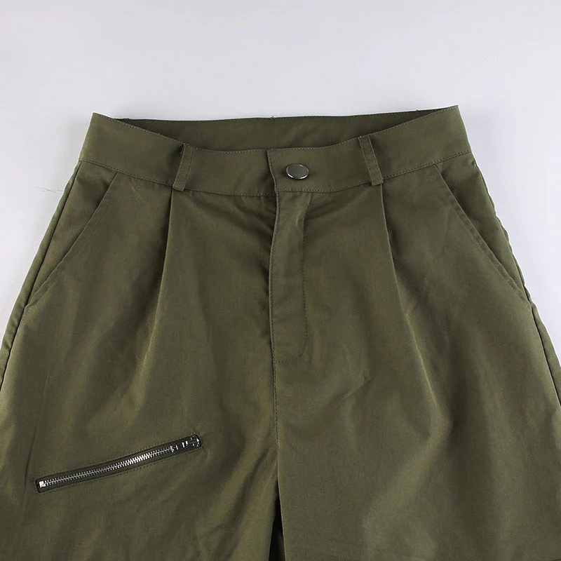 Detachable Strap Zip Fly Cargo Pants - Image 8