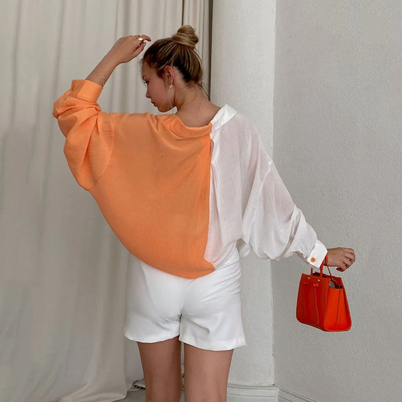 Double Colors Blouse - Image 14