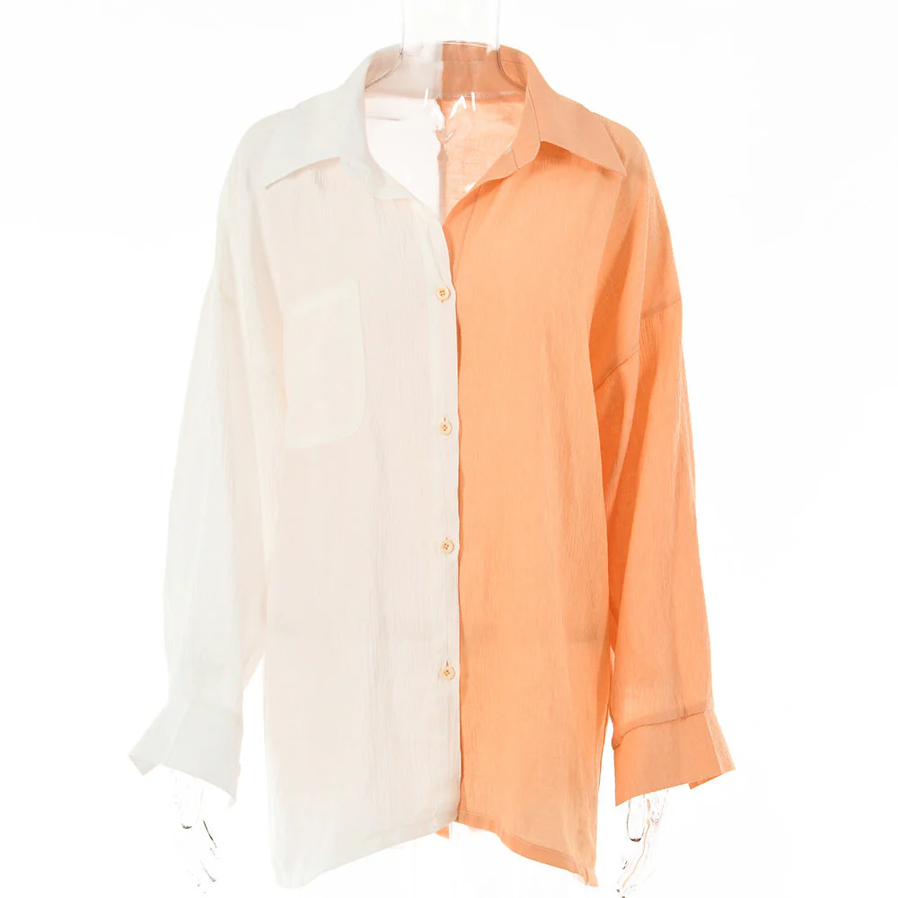 Double Colors Blouse - Image 3
