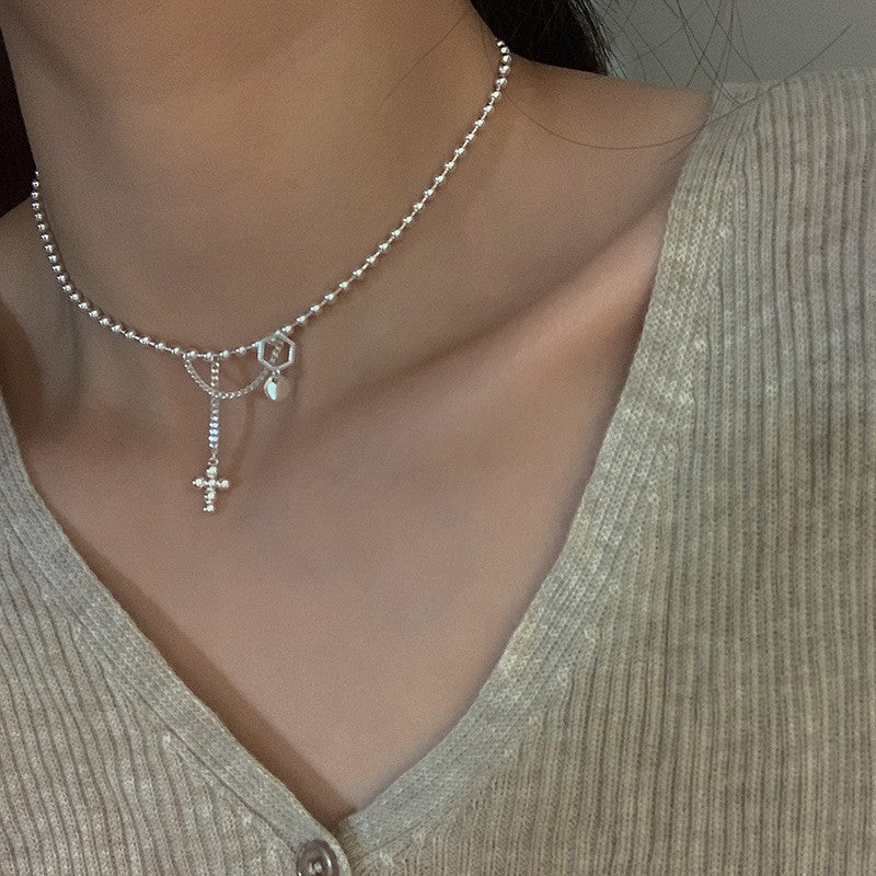 Double-layer Pearl Camellia Necklace - Image 78