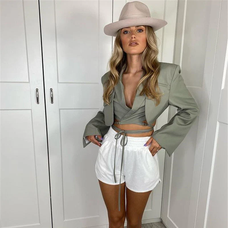 Double-Layer Sexy Long Sleeve Cocktail Top - Image 2