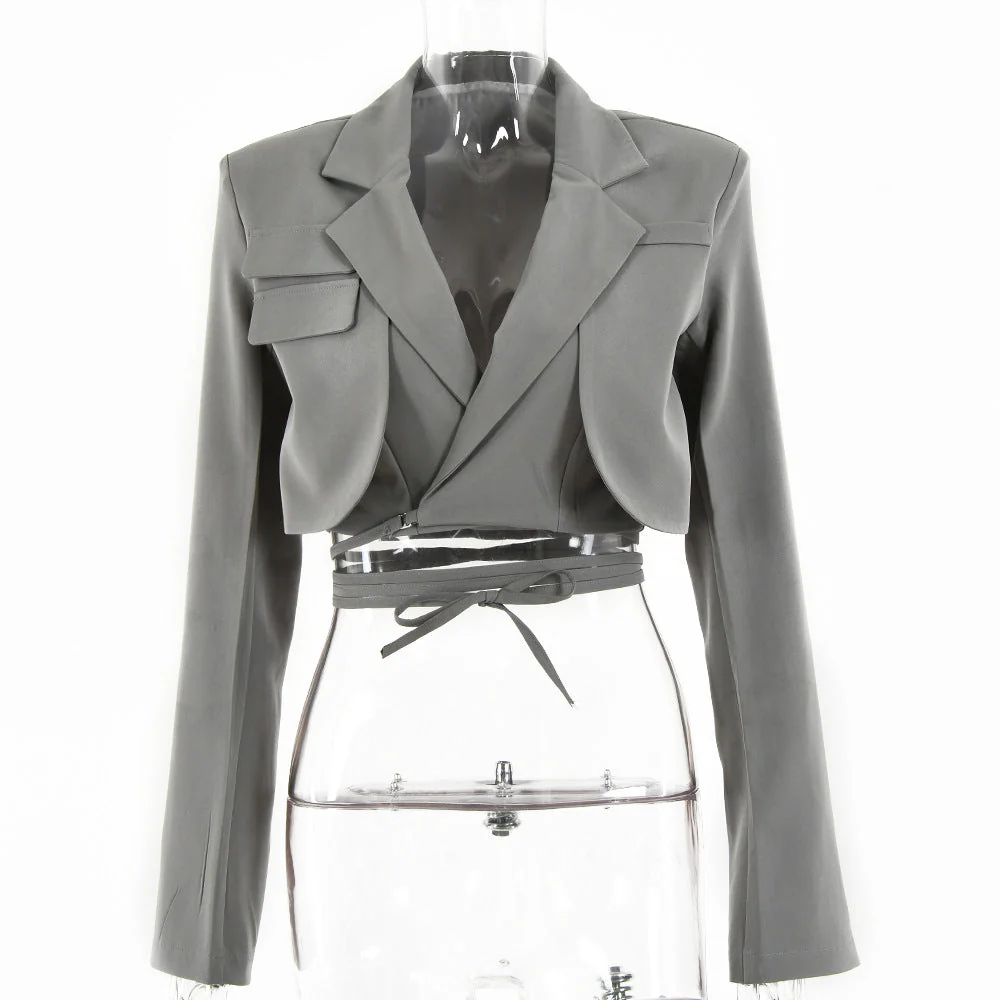 Double-Layer Sexy Long Sleeve Cocktail Top - Image 5