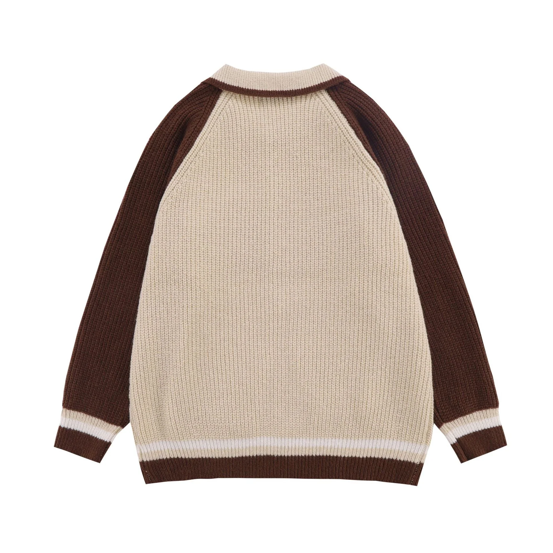 Emboidery Logo Zip Up Knit Cardigan - Image 3