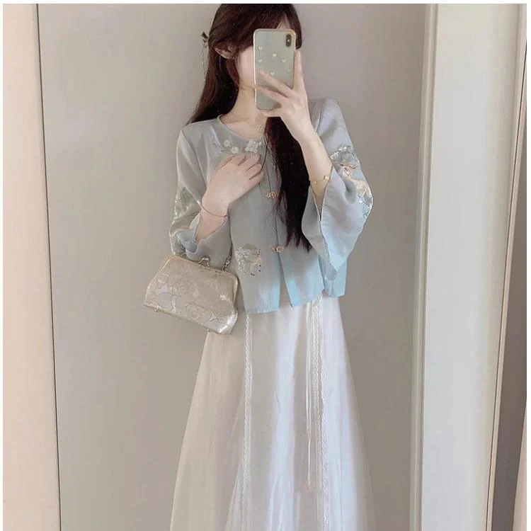 Embroidered Hanfu Button Set