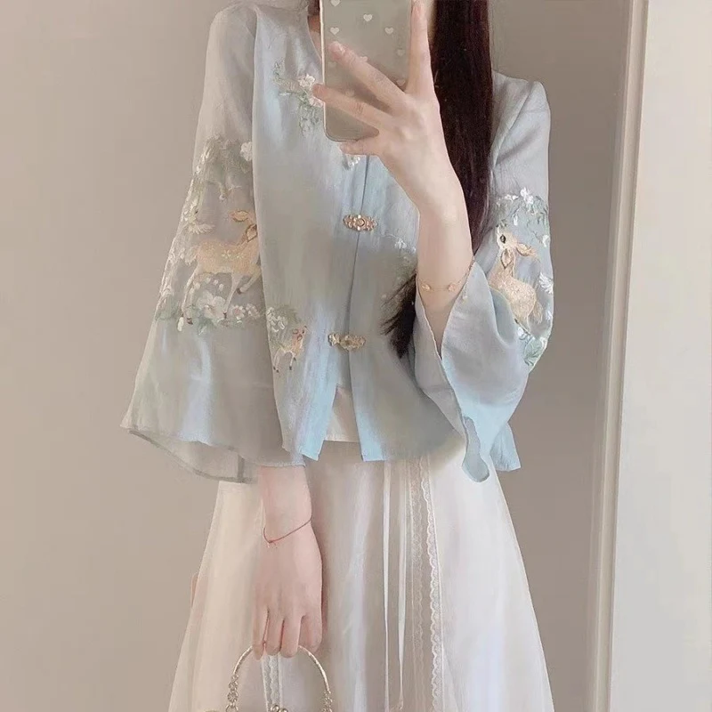 Embroidered Hanfu Button Set - Image 2