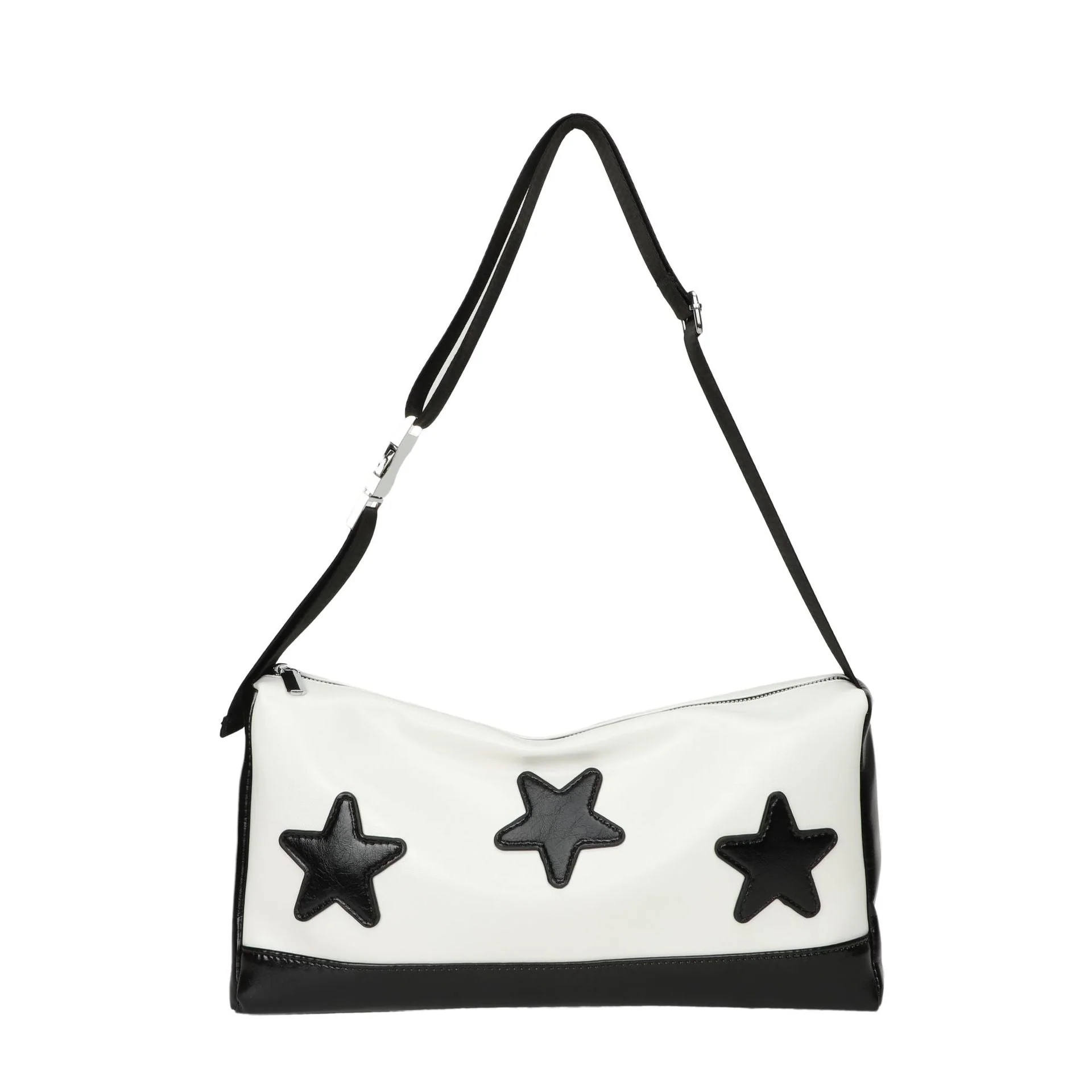 Embroidered Star Leather Crossbody Bag - Image 6