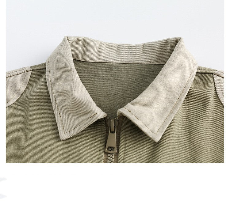 Embroidery Daisy Patchwork Oversized Jacket - Image 3