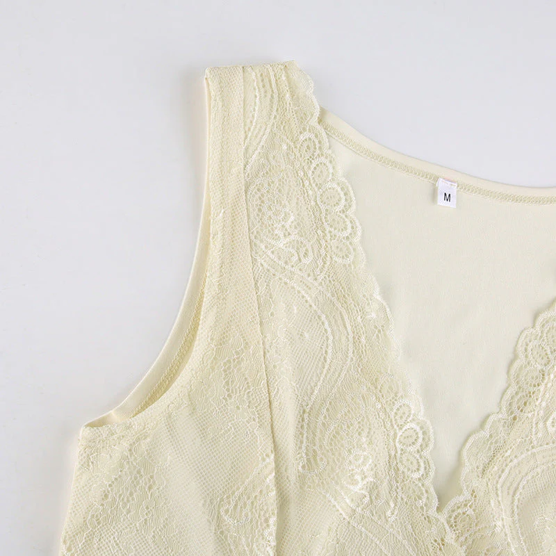 Fairycore Lace Patchwork Tank top - Image 4