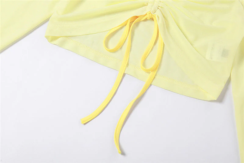 Fairycore Solid Color Long Sleeve Suit - Image 6