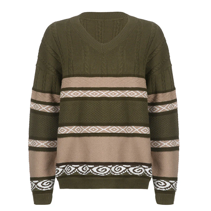 Fairygrunge Cozy Striped Downtown Sweater - Image 7
