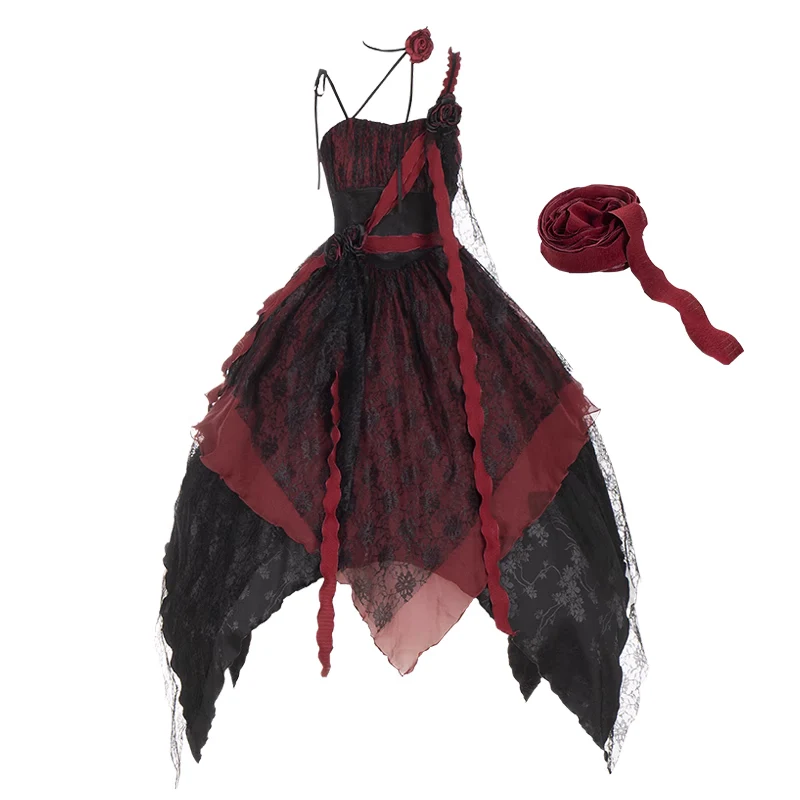 Floral Irregular Dress - Image 4