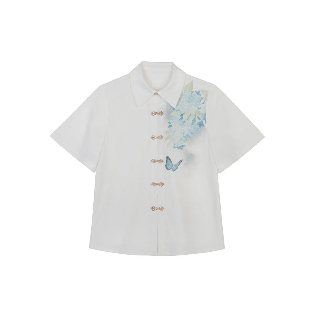 Flower Shirt Butterfly Skirt Set - Image 6