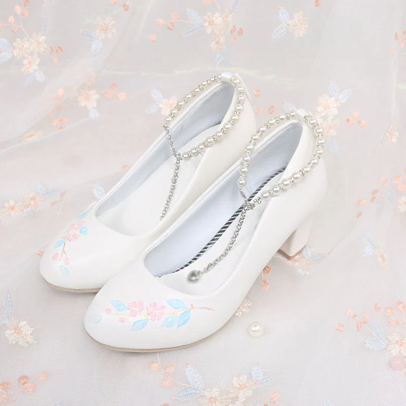 Flower White Shoes - Image 2