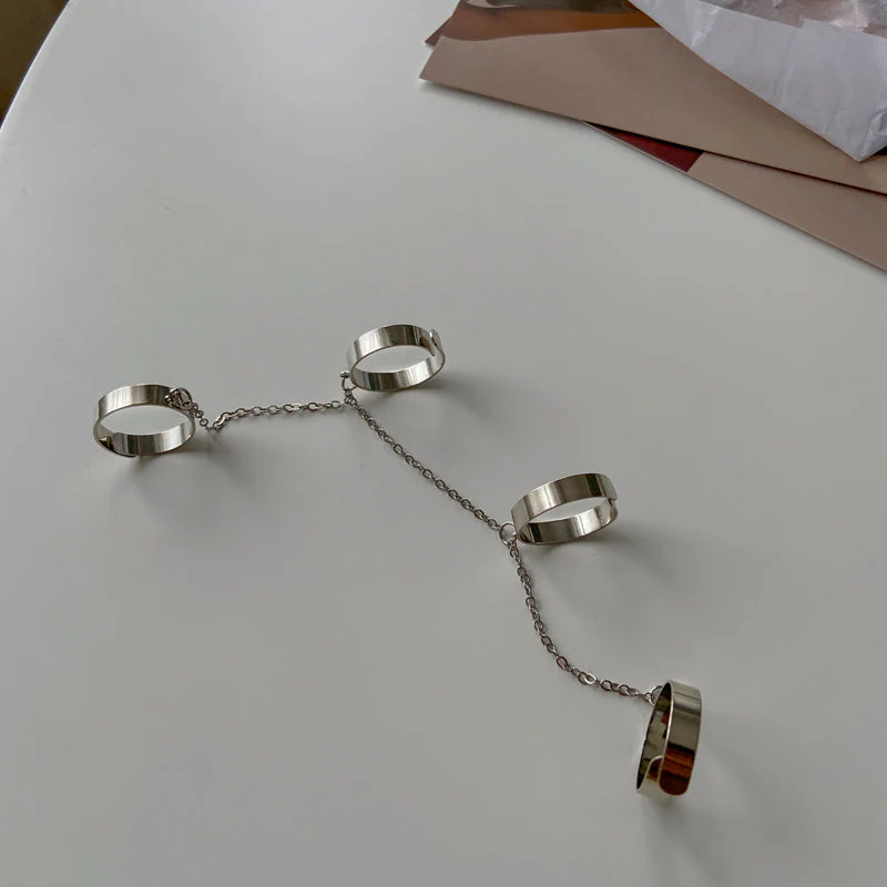 Four Fingers Alloy Rings - Image 7