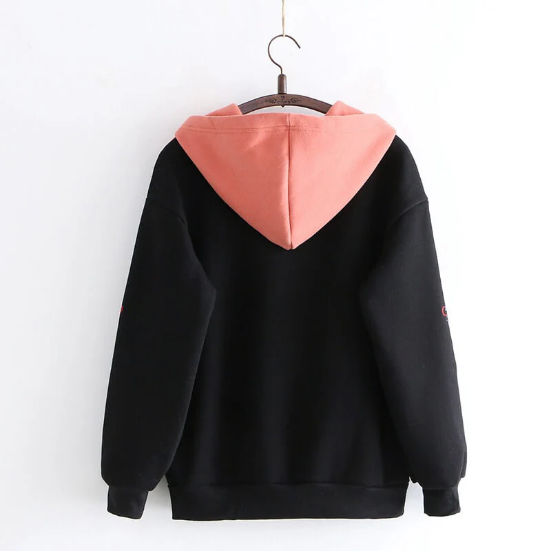 Fox Black Hoodie - Image 2