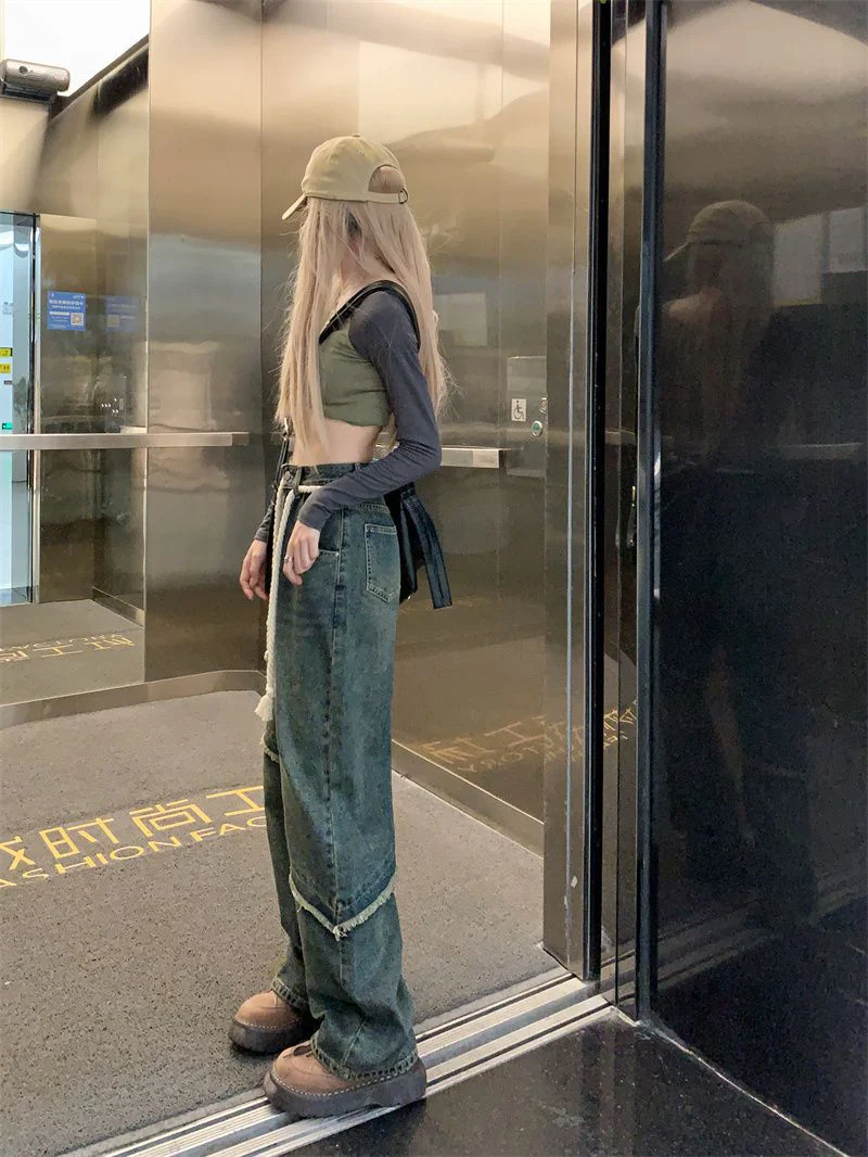 Fray Trim Vintage Boyfriend Jeans - Image 6
