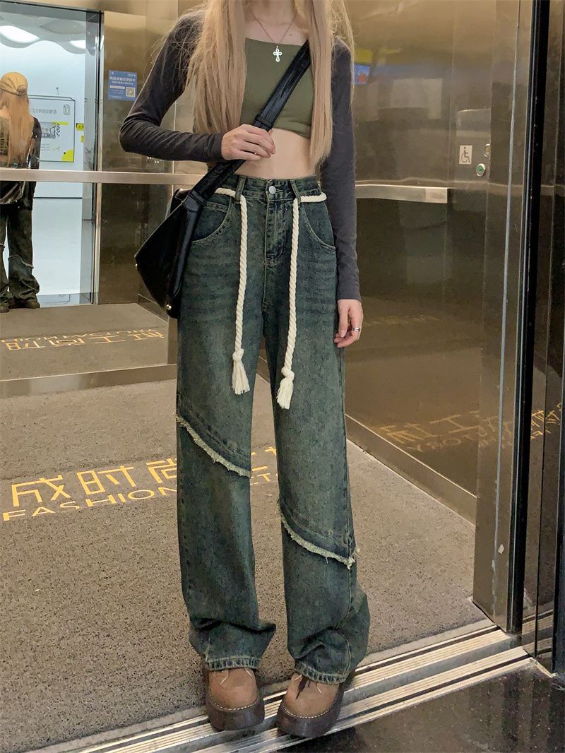 Fray Trim Vintage Boyfriend Jeans - Image 8