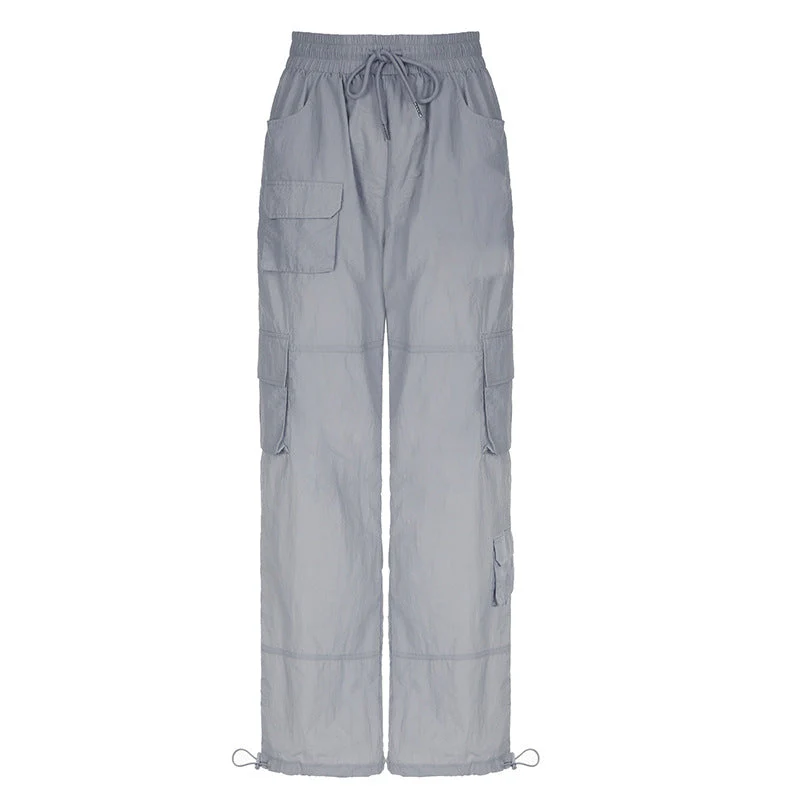 Function Pocket Drawstring Baggy Cargo Pants - Image 6